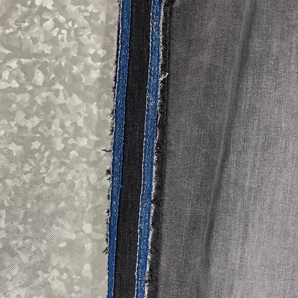 Long Tall Sally Gray Wash Black Glitter Stripe Jeans - 16 - Women's Plus Size - Picture 3 of 7